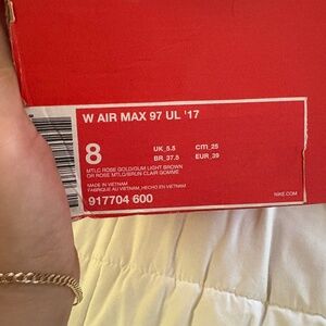 Air max 97’s metallic rose